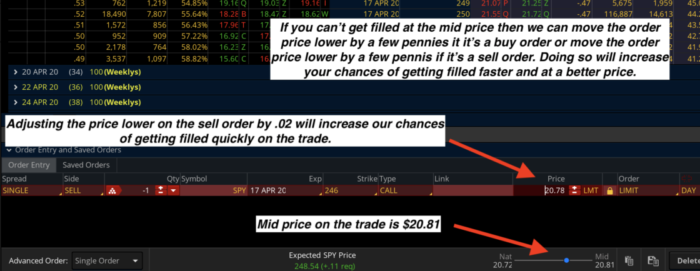 trading options