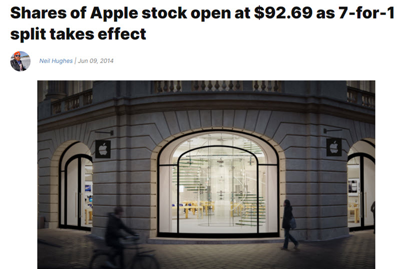 split stock appl