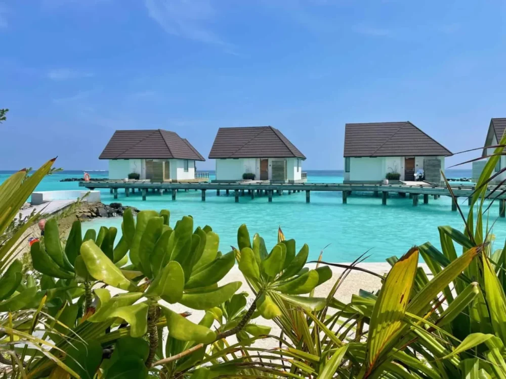 Water villas at Fushifaru Maldives